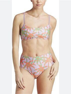 Adidas & Farm Rio Floral Print Two
Piece Bikini Set(Size Small)